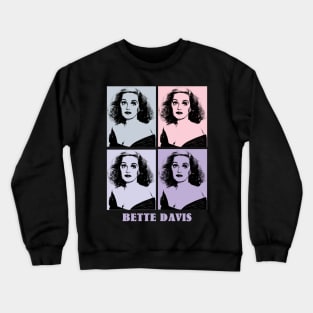 Bette Davis 1980s Pop Art Crewneck Sweatshirt